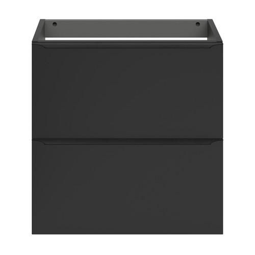 Goodhome Wall-mounted Basin Cabinet Imandra Slim 60cm, matt black