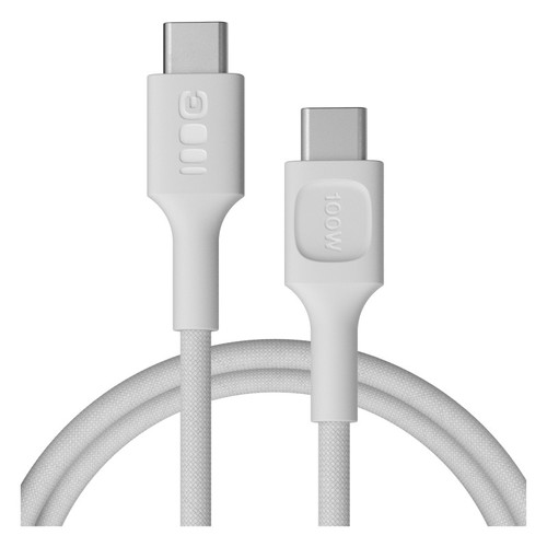 GREEN CELL Cable USB-C-USB-C PowerStream 100W, braid, 1.2m, white