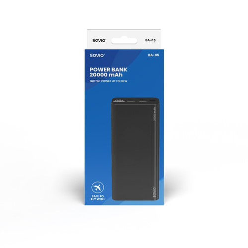 Savio Power Bank Powerbank 20000mAh BA-05