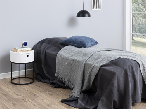 Nightstand Bedside Table Polo, white