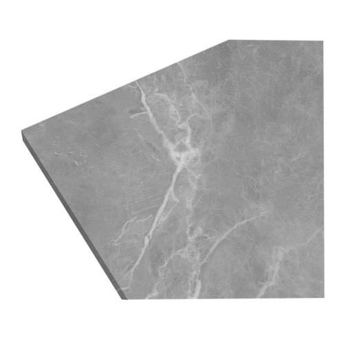 GoodHome Laminated Kitchen Worktop Algiata 62 x 2.2 x 300 cm, grey marble