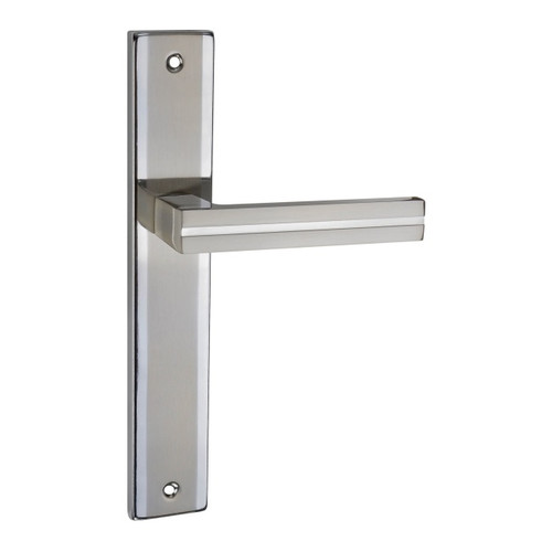 Schaffner Door Handle Mada, satin nickel/chrome