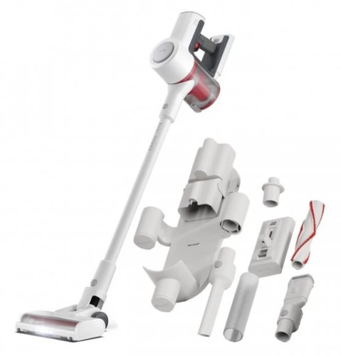 Sharp VC-SV12AEU-W Cordless Stick Vacuum Cleaner, White