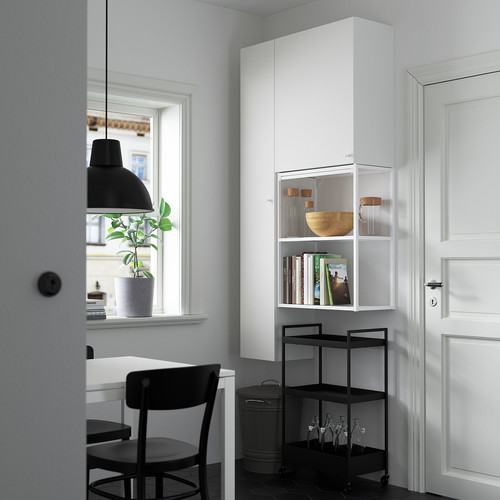 ENHET Storage combination, white, 90x32x180 cm