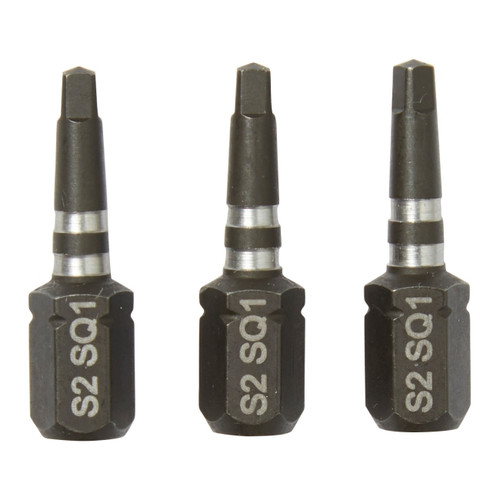 Erbauer Impact Bits 25 mm SQ1, 3 pack