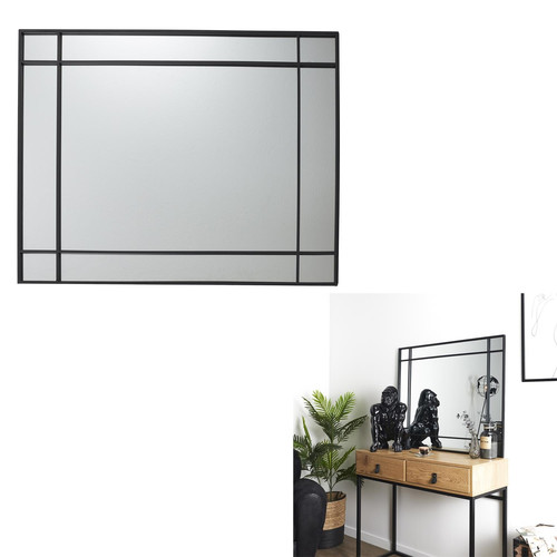 Mirror Artdeco 2, black