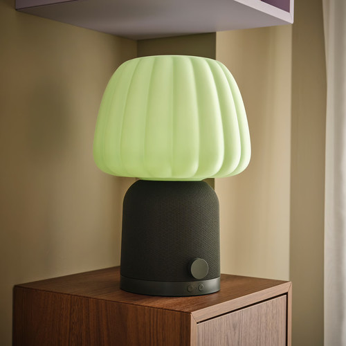 KULGLASS Bluetooth speaker lamp, dark green