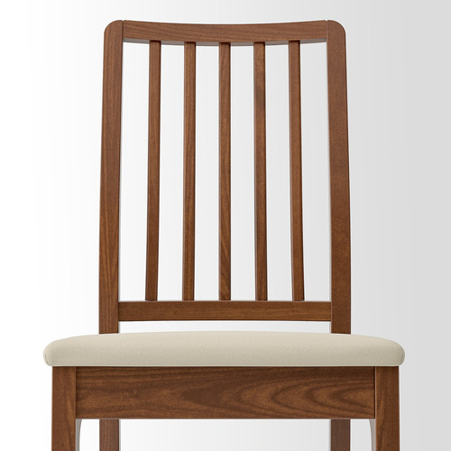 EKEDALEN Chair, brown/Hakebo beige