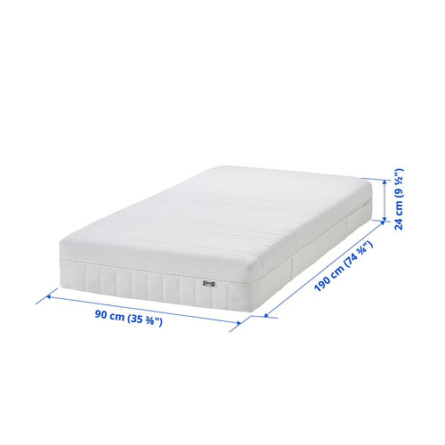 ÅNNELAND Hybrid mattress, medium firm/white, Standard Single