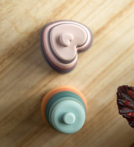 Bo Jungle B-Silicone Stacking Hearts 0+