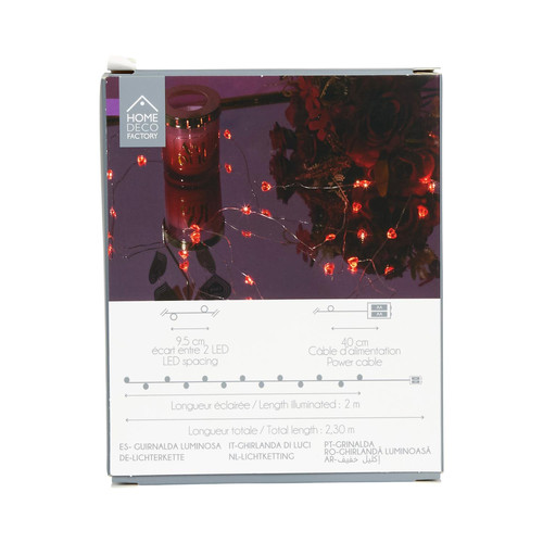LED String Light Garland (20 Bulbs)