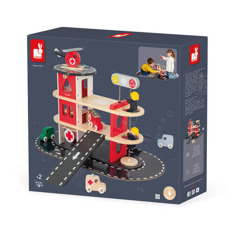 Janod Wooden Fire Station 2+