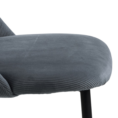 Dining Chair Ines, grey corduroy