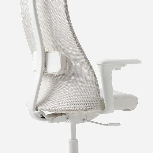 JÄRVFJÄLLET Office chair with armrests, Grann white