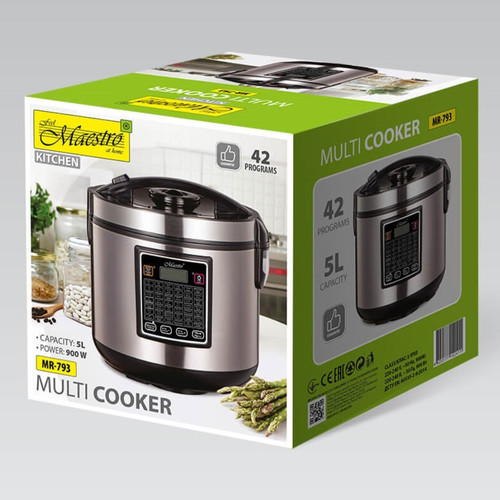 Feel Maestro 5L Multi-Cooker 900W with 42 Programs MR-793