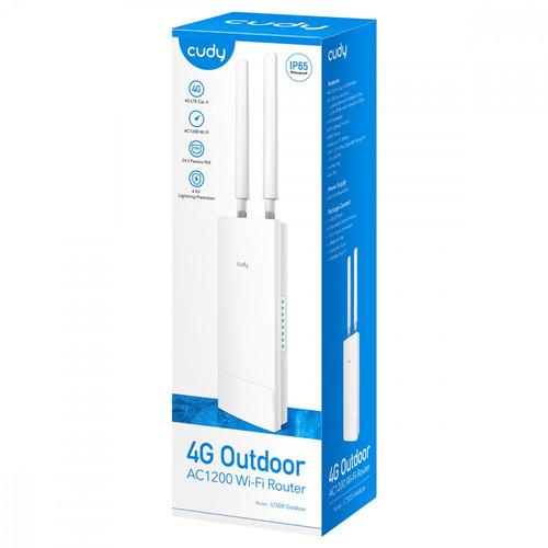 Cudy Outdoor Router WiFi LT500 4G LTE SIM AC1200