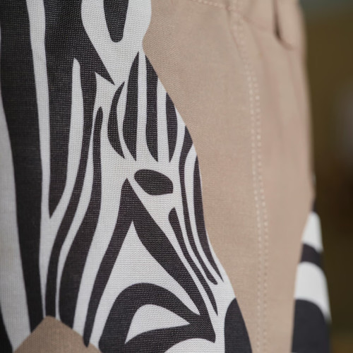 SANDLÖPARE Storage bag, light brown/zebra pattern