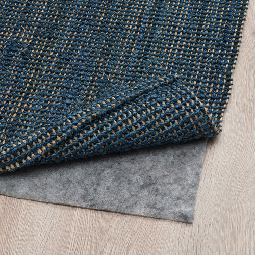 LANDBANA Rug, flatwoven, dark blue, 133x195 cm