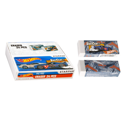 Starpak Eraser Hot Wheels 24pcs