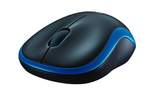 Logitech Wireless Optical Mouse M185 Nano 910-002239, blue/black