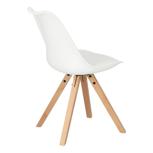 Dining Chair Norden Star Square, natural/white