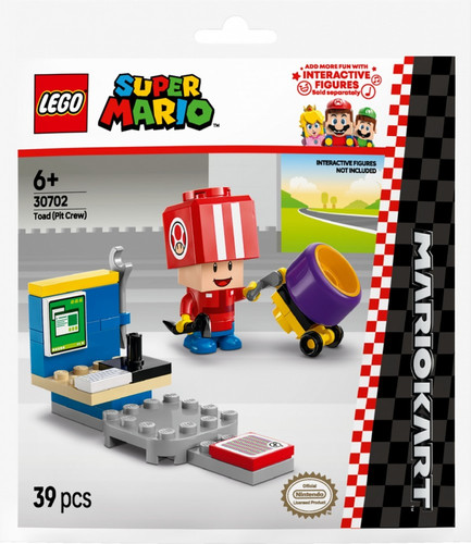 LEGO Super Mario Mario Kart Toad (Pit Crew) 6+