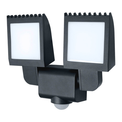 GoodHome Floodlight Parksville, motion sensor, 30 W IP44, graphite