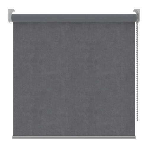 Block-out Roller Blind Velvet 87 x 180 cm, steel grey