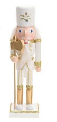 Nutcracker Christmas Decoration William 1 25cm, white