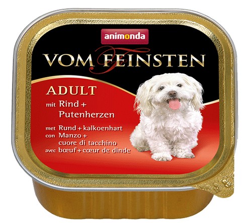 Animonda vom Feinsten Dog Beef & Turkey Hearts 150g