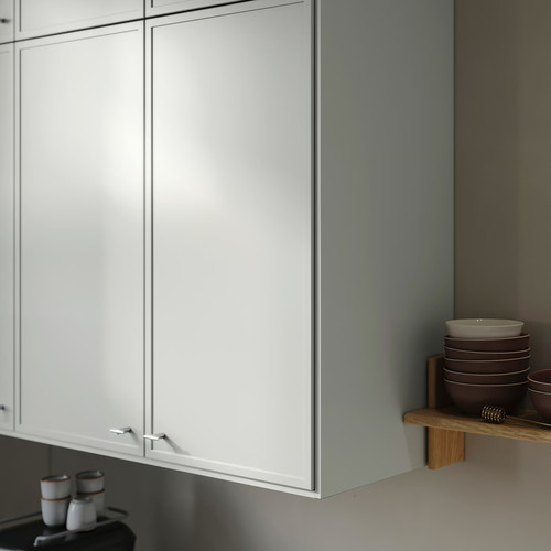 ASPUDDEN Door, light grey, 40x80 cm