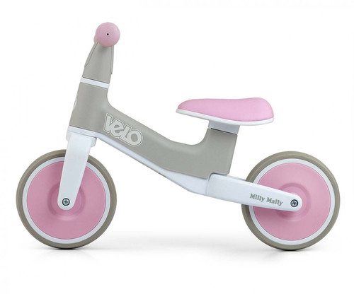 Milly Mally Balance Bike Velo, pink-grey, 18m+