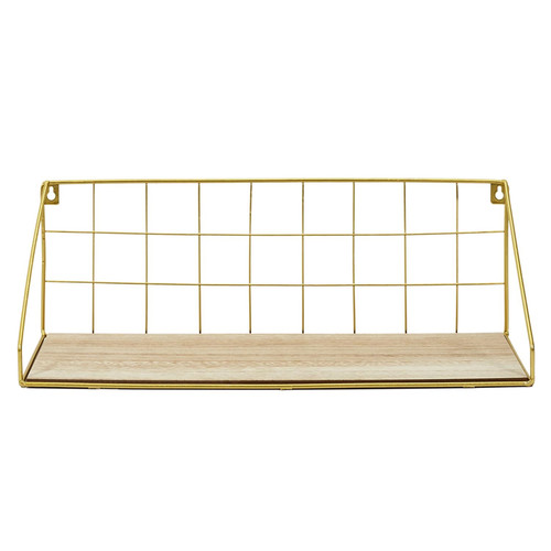 Wall Shelf Canard, natural/gold