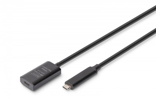 DIGITUS Active USB 3.2 Gen2 10G extension cable, USB-C - USB-C, 5m