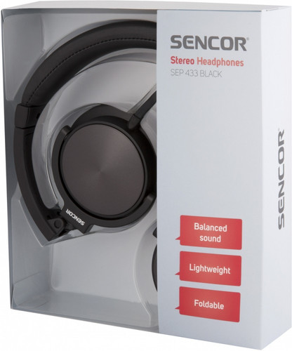 Sencor Headset Headphones SEP 433 Black