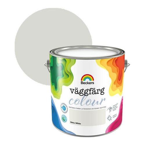 Beckers Latex Paint Vaggfarg Colour 2.5L, boho white