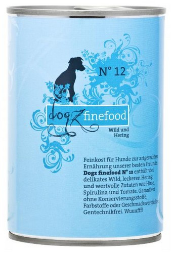 Dogz Finefood N.12 Game & Herring Wet Food 400g