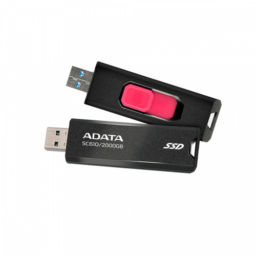 Adata External SSD SC610 2000 GB USB3.2A Gen2 Black