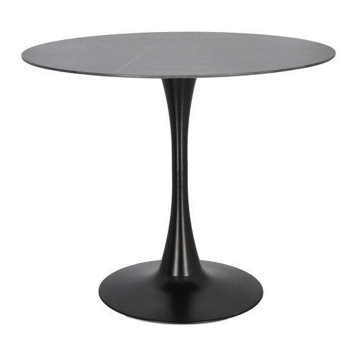 Table Simplet Skinny Premium Stone 90cm, black