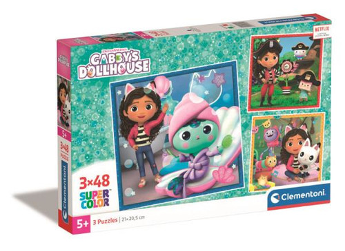 Clementoni Children's Puzzle Gabby's Dollhouse 3x48 5+