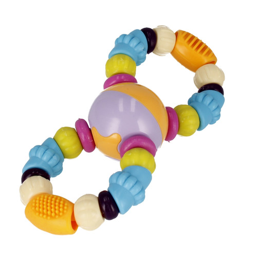 Bam Bam Rattle Beads, assorted colours, 4m+