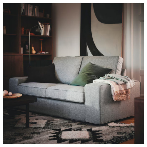 KIVIK 2-seat sofa, Tibbleby beige/grey