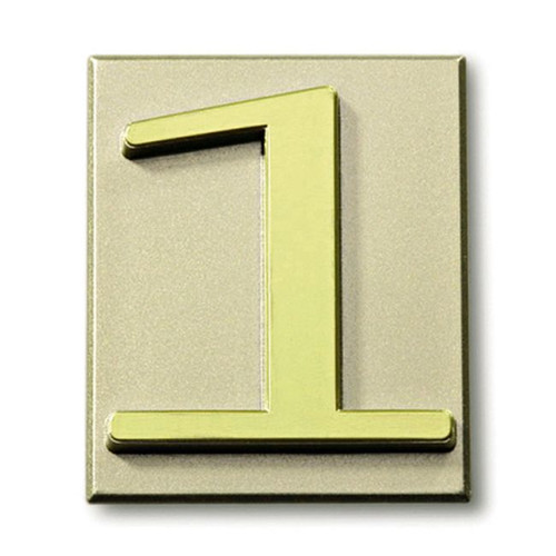 Self Adhesive House Digit "1" 4x4.7 cm, olive