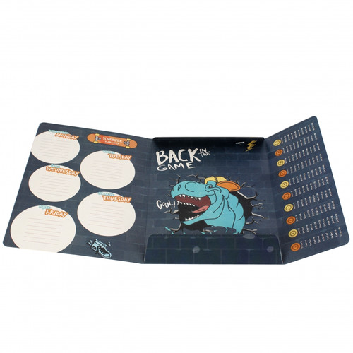 Document File Folder with Elastic Band A4 1pc Skate Dino, assorted patterns