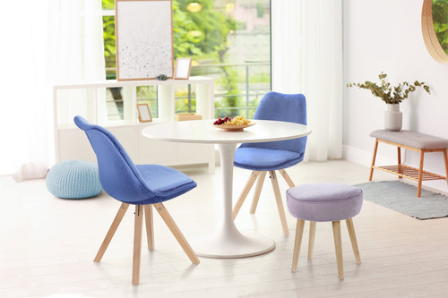Simplet Dining Table Skinny White 90cm