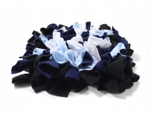 MIMIKO Pets Snuffle Mat for Dogs and Cats Medium, blue, dark blue, white