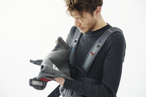 BABYBJÖRN - Baby Carrier MINI 3D Jersey, Dark Grey 0-12m