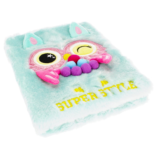 Plush Notebook Super Style Owl