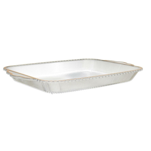 Tray Mirage 41cm, gold rim, plastic