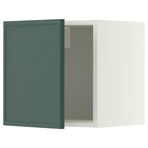 METOD Wall cabinet, white/Aspudden dark grey-green, 40x40 cm